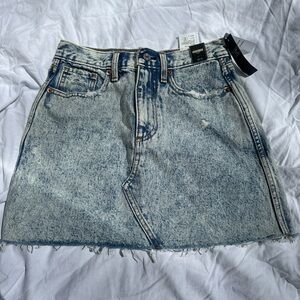 Abercrombie acid wash denim skirt